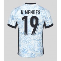 Portugalsko Nuno Mendes #19 Vonkajší futbalový dres ME 2024 Krátky Rukáv